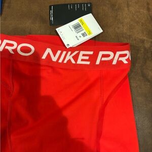 Nike Pro Red Athletic Shorts